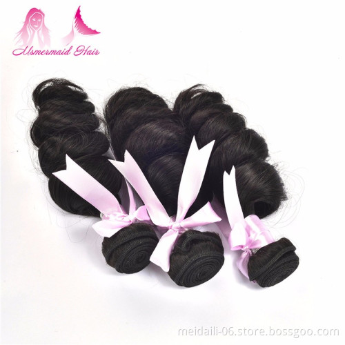 Hair Bundles Extension New 2019 Soft Loose Wave Customized Color Hair Extension Bundles, Brazilian Human Bundles Vendors